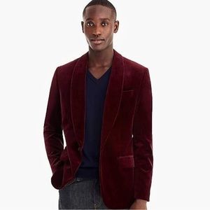 J Crew Ludlow Slim-fit shawl-collar tuxedo jacket in velvet
Item J5425